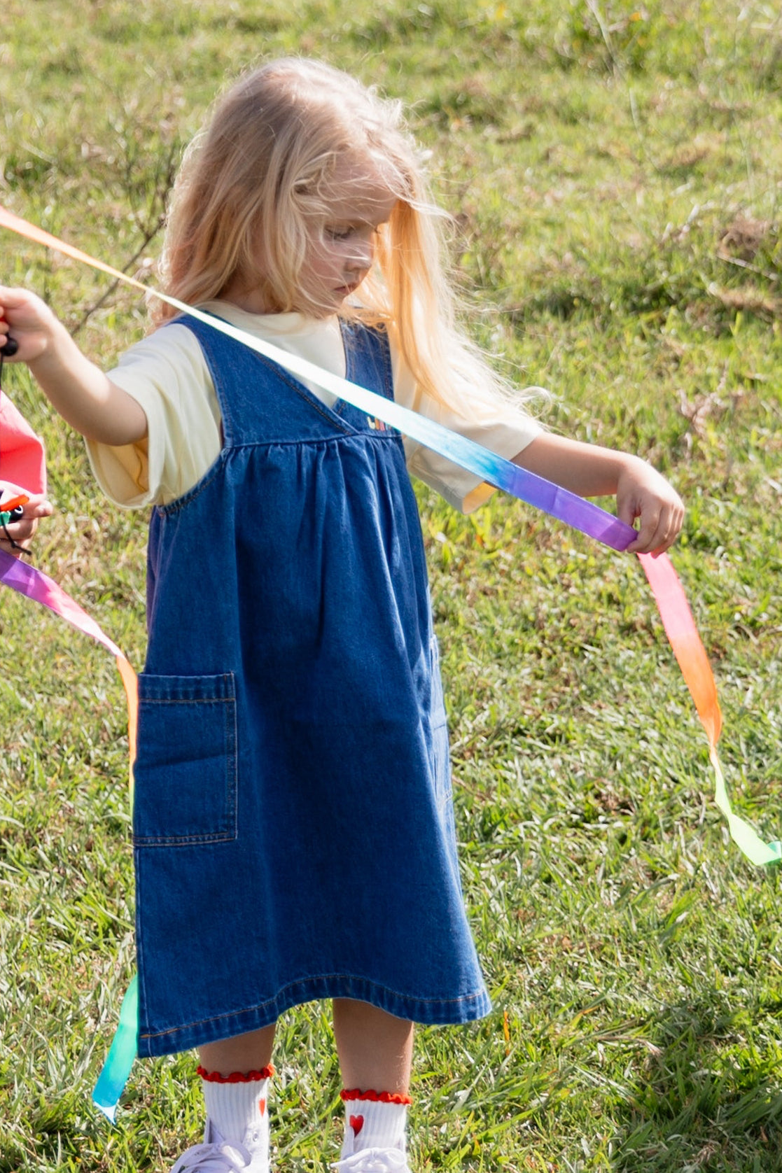 Meadow Denim Pinafore Dress