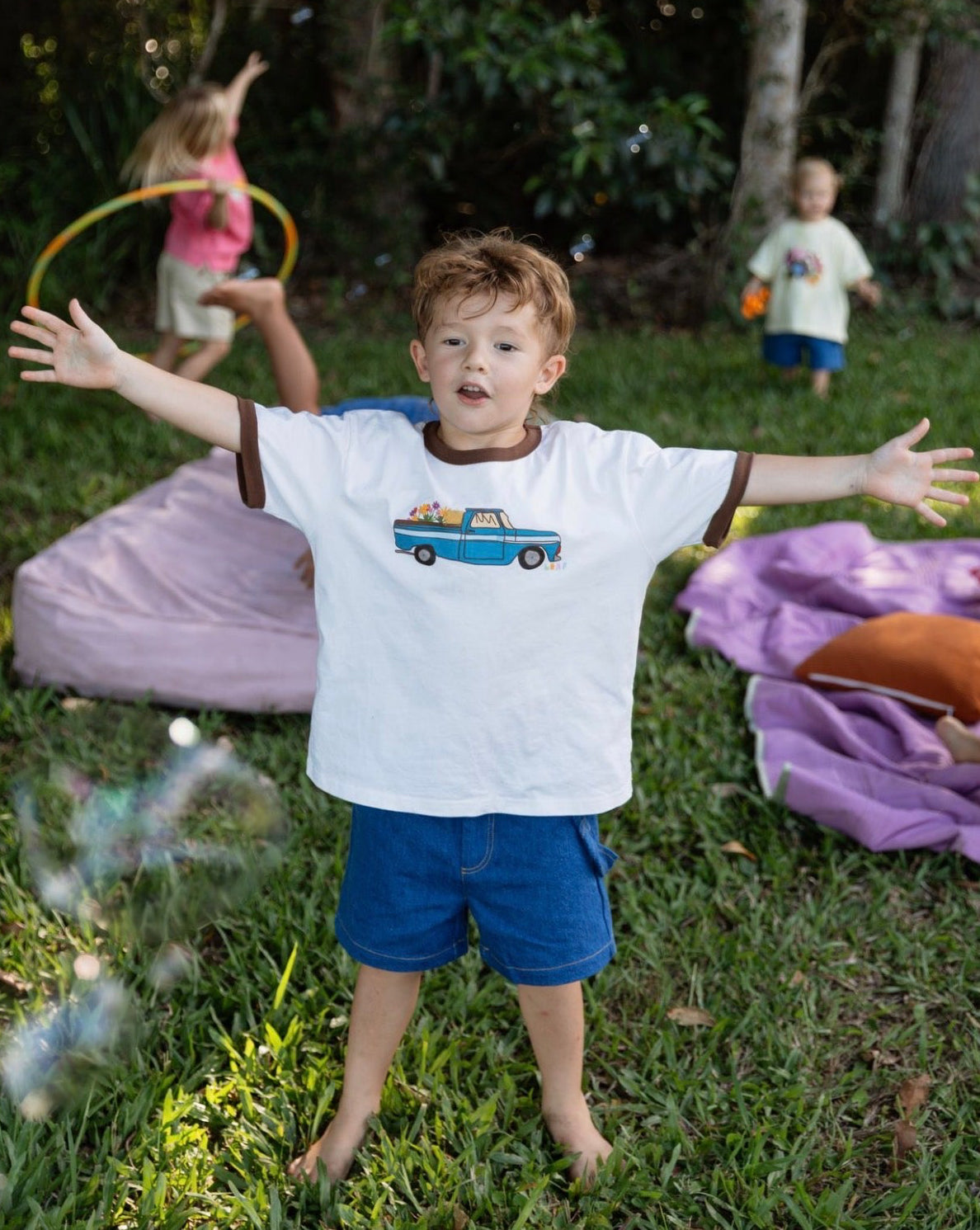 Flower Run Cotton Tee