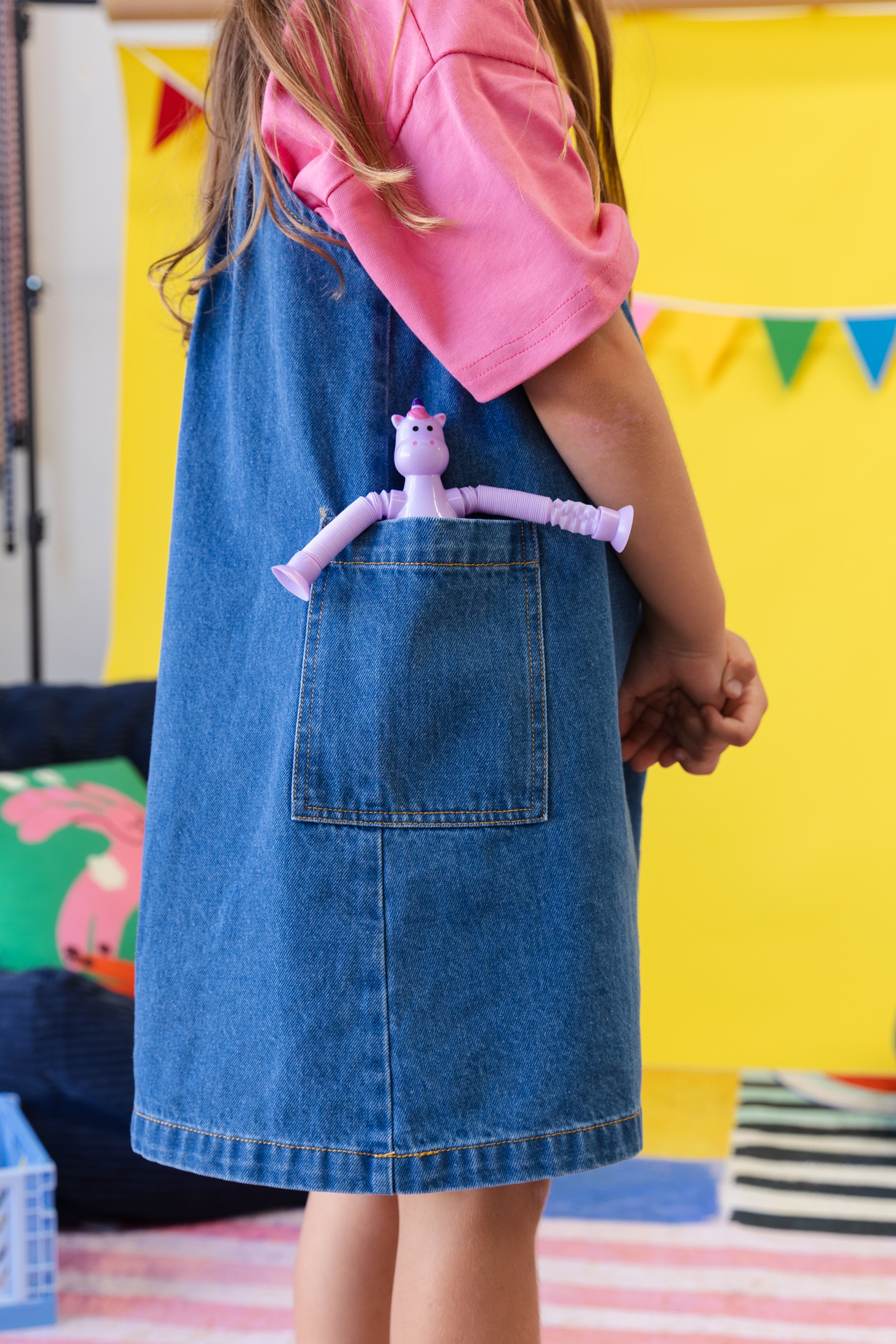 Meadow Denim Pinafore Dress